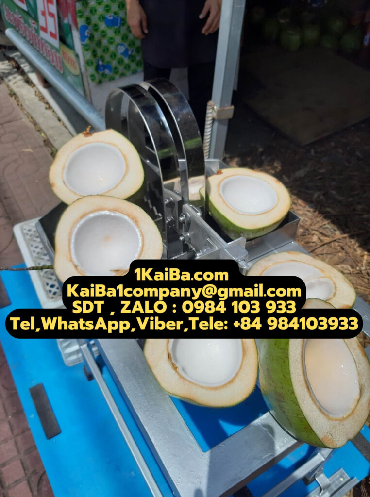 Coconut cutting machine